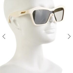 Bottega Veneta Cream Sunglasses